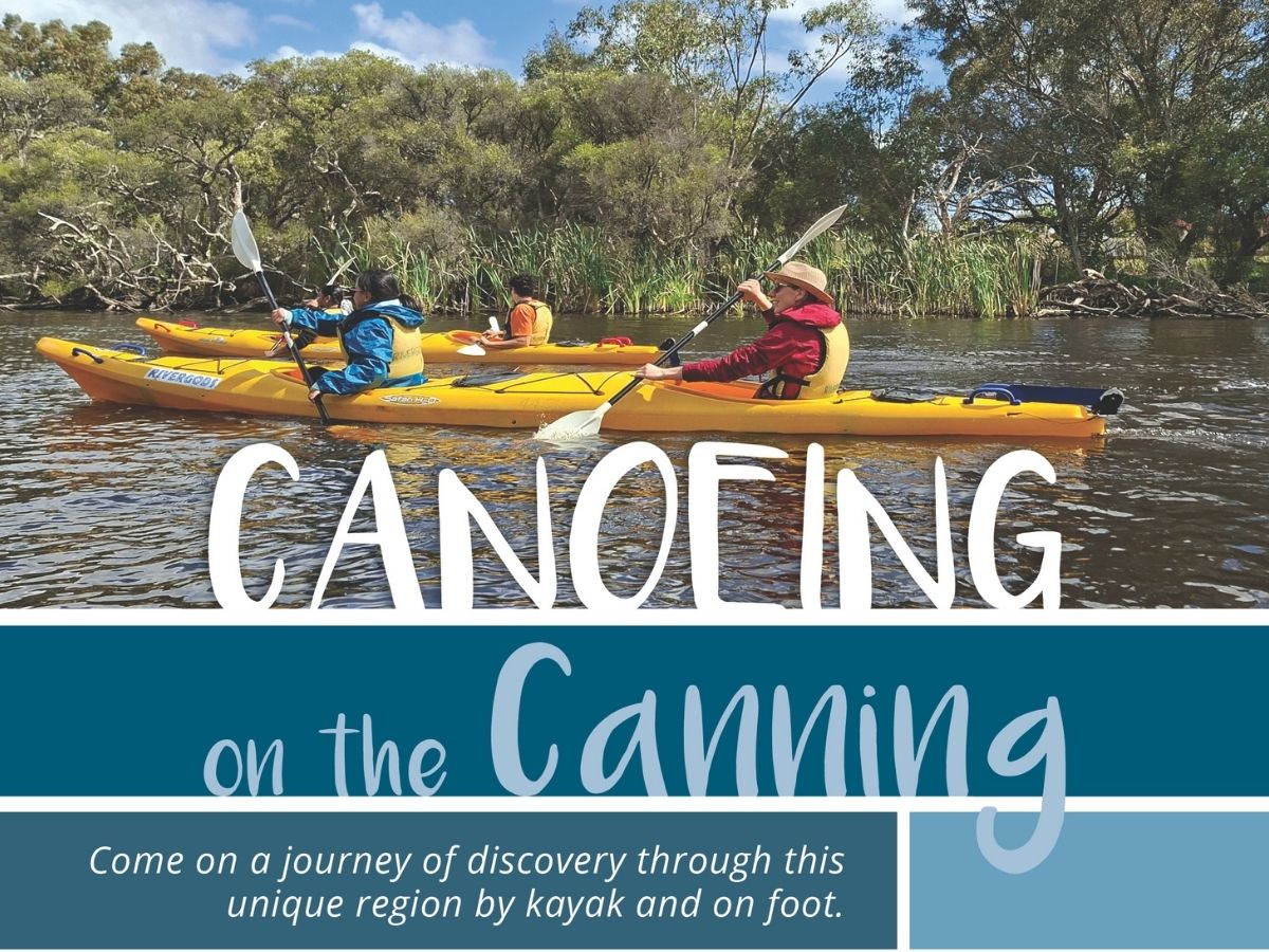 People canoeing on the river.